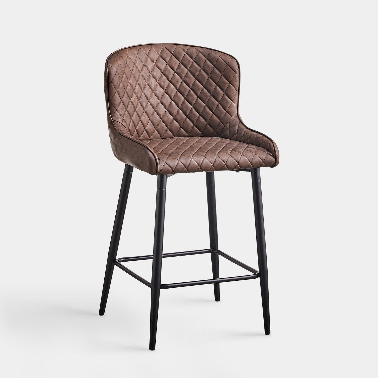 Dundas Faux Leather Bar Stools [65cm] [Set of 2]