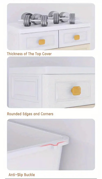 NNETM Ultimate Organizer: 5-Tiered Plastic Drawer Storage Unit
