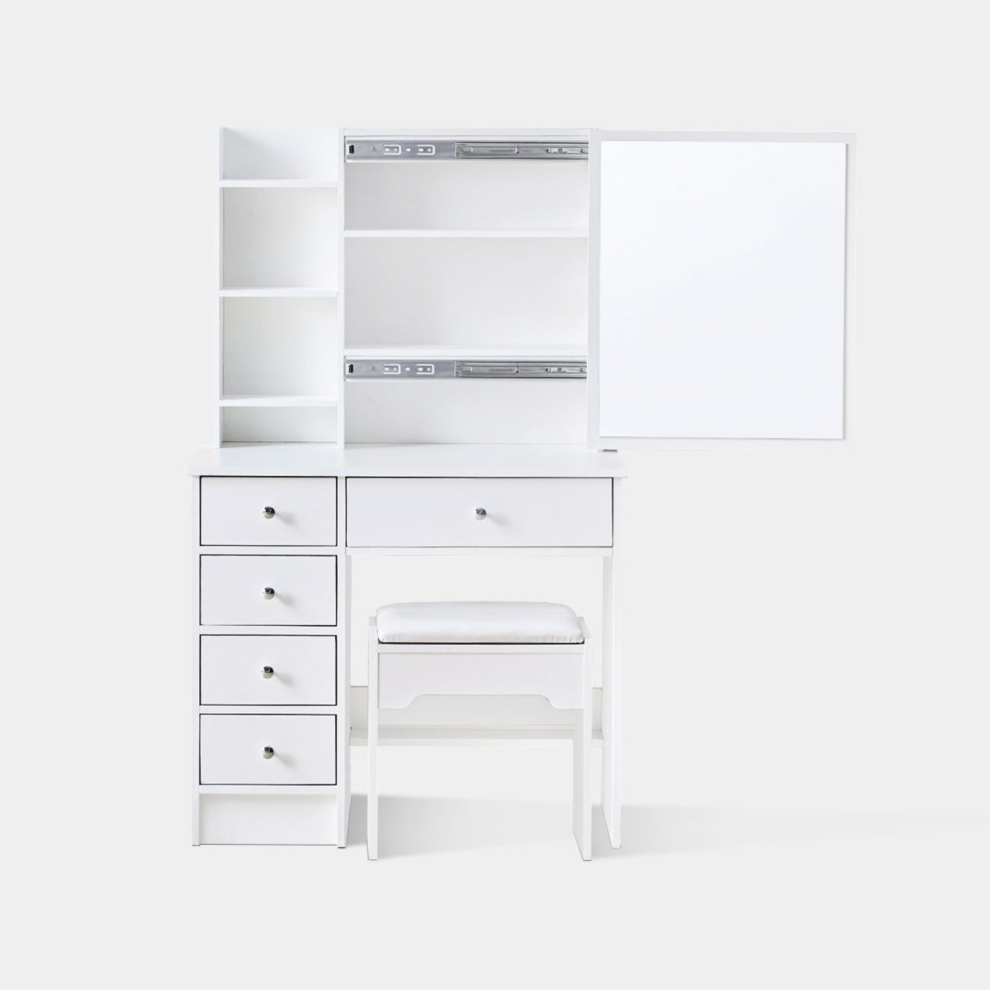 Amya Dressing Table Set [with Sliding Mirror]