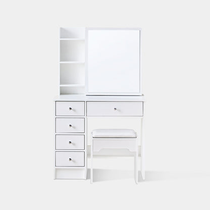 Amya Dressing Table Set [with Sliding Mirror]