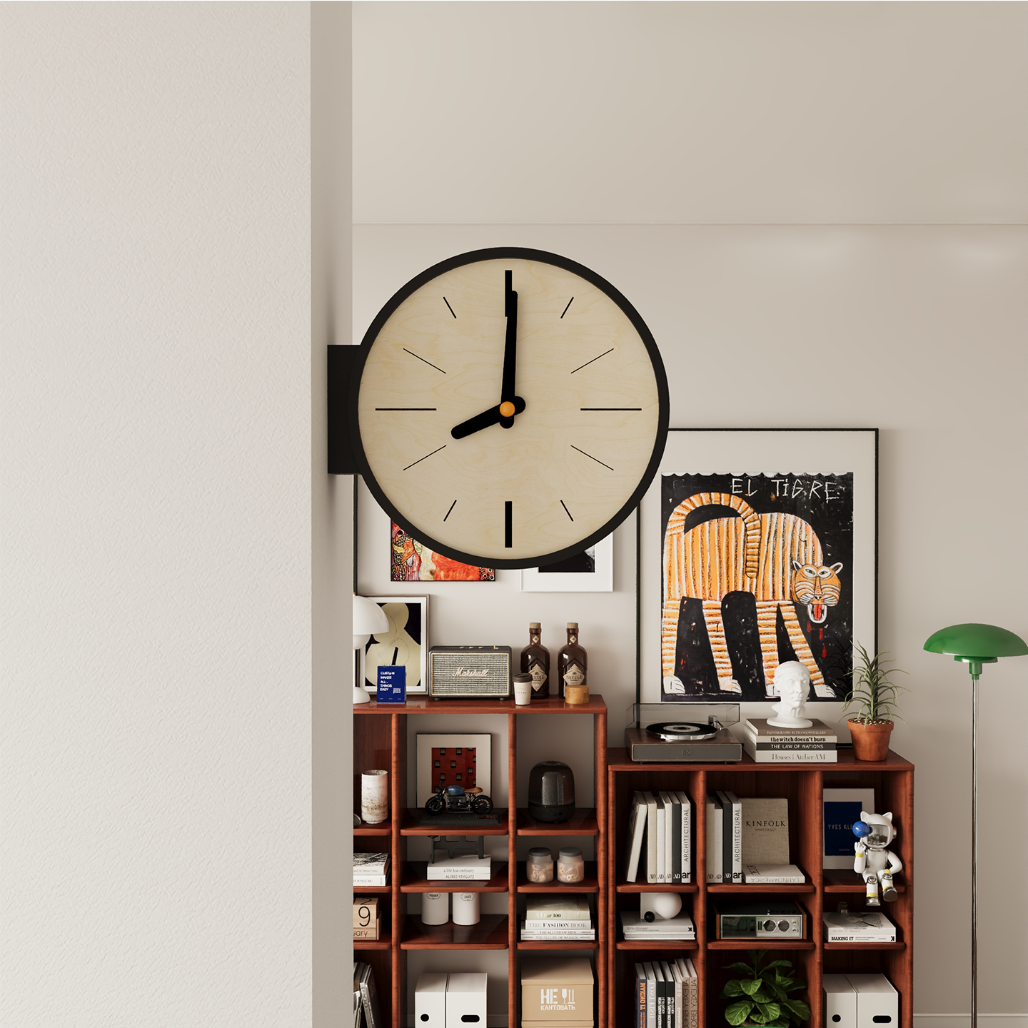 Classic Corner View Clock