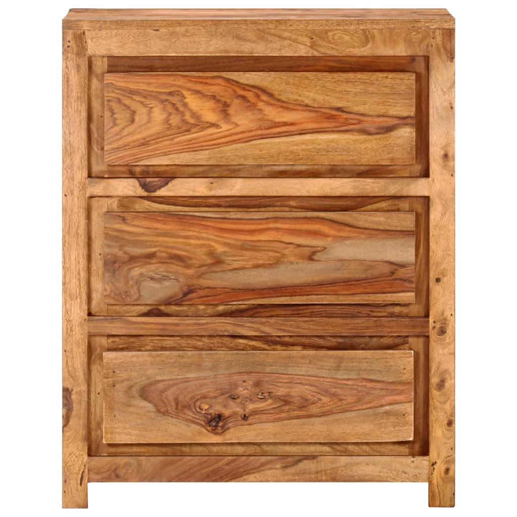 NNEVL Drawer Cabinet 60x33x75 cm Solid Wood Acacia