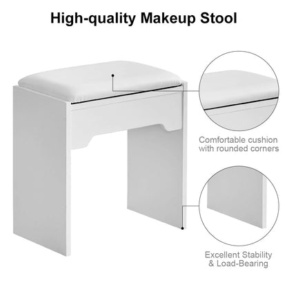 Amya Dressing Table Set [with Sliding Mirror]