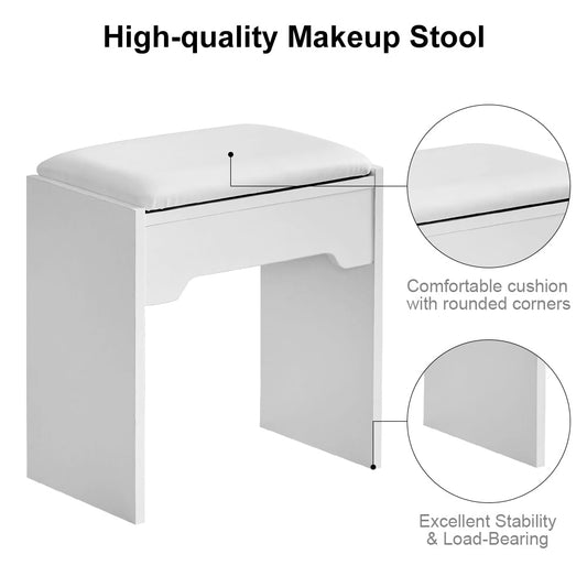 Amya Dressing Table Set [with Sliding Mirror]
