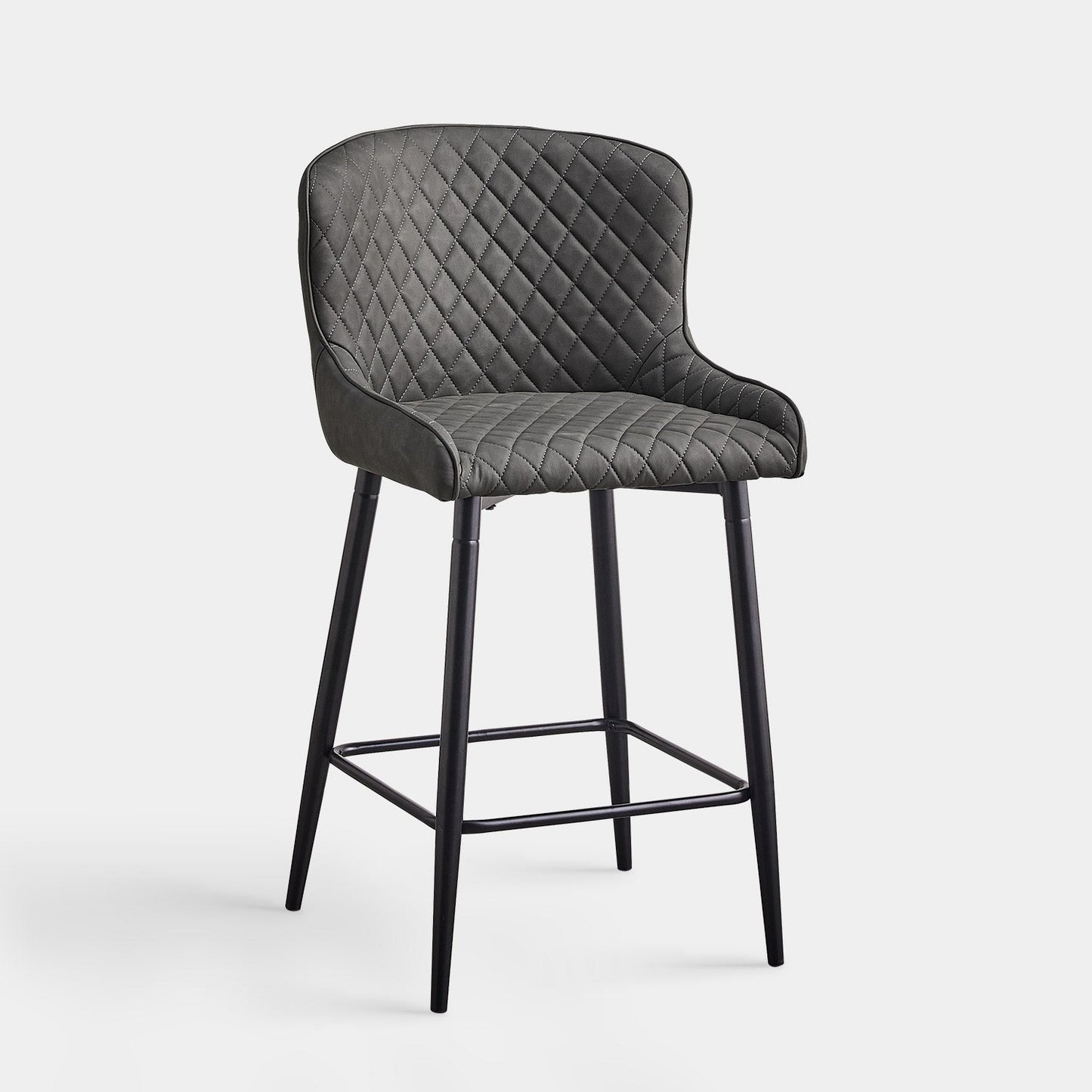 Dundas Faux Leather Bar Stools [65cm] [Set of 2]