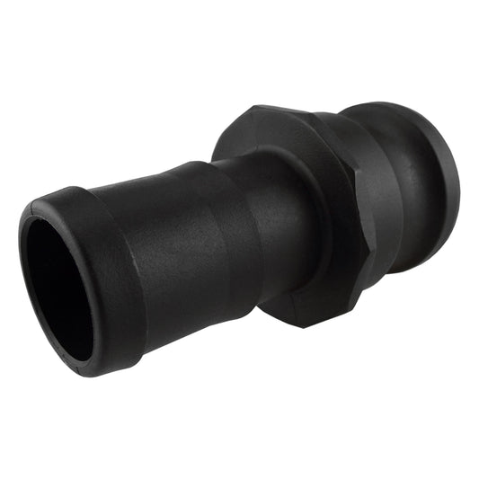 Type E Camlock Pipe Connector, 2" - 1" Barb
