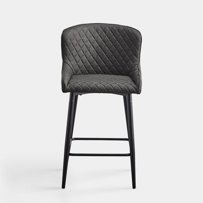 Dundas Faux Leather Bar Stools [65cm] [Set of 2]