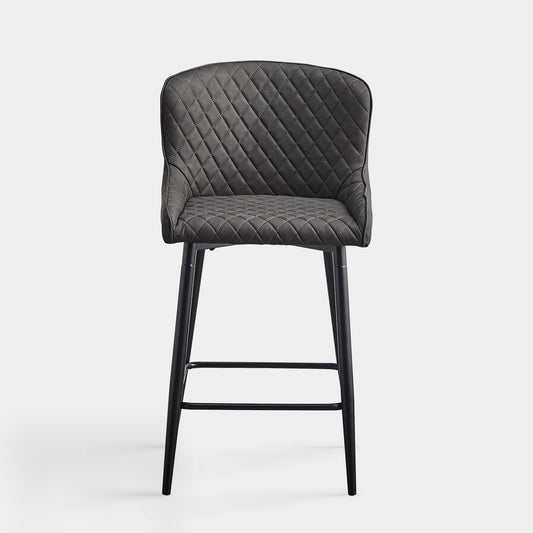 Dundas Faux Leather Bar Stools [65cm] [Set of 2]