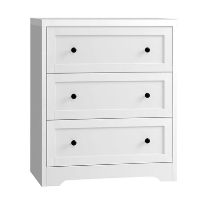 NNEED 3 Chest of Drawers Hamptons Furniture White