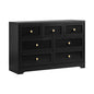 NNEED Chest of Drawers with 7 Drawers Black