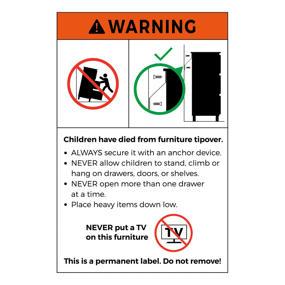 NNEED 6 Chest of Drawers Tallboy Dresser Table Natural