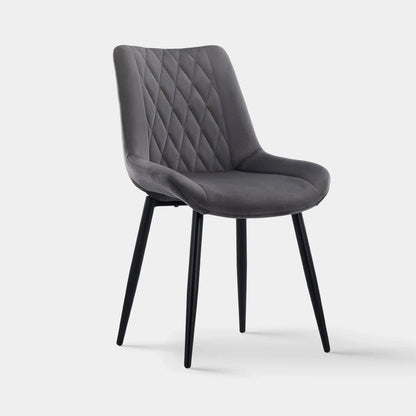 Carl Velvet Dining Chairs [Set of 2]