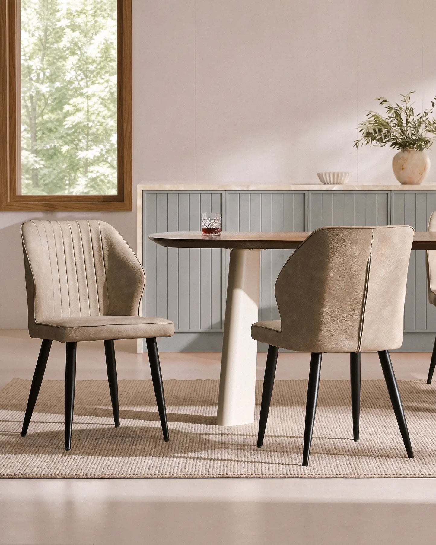 Danforth Faux Leather Dining Chairs [Set of 2]
