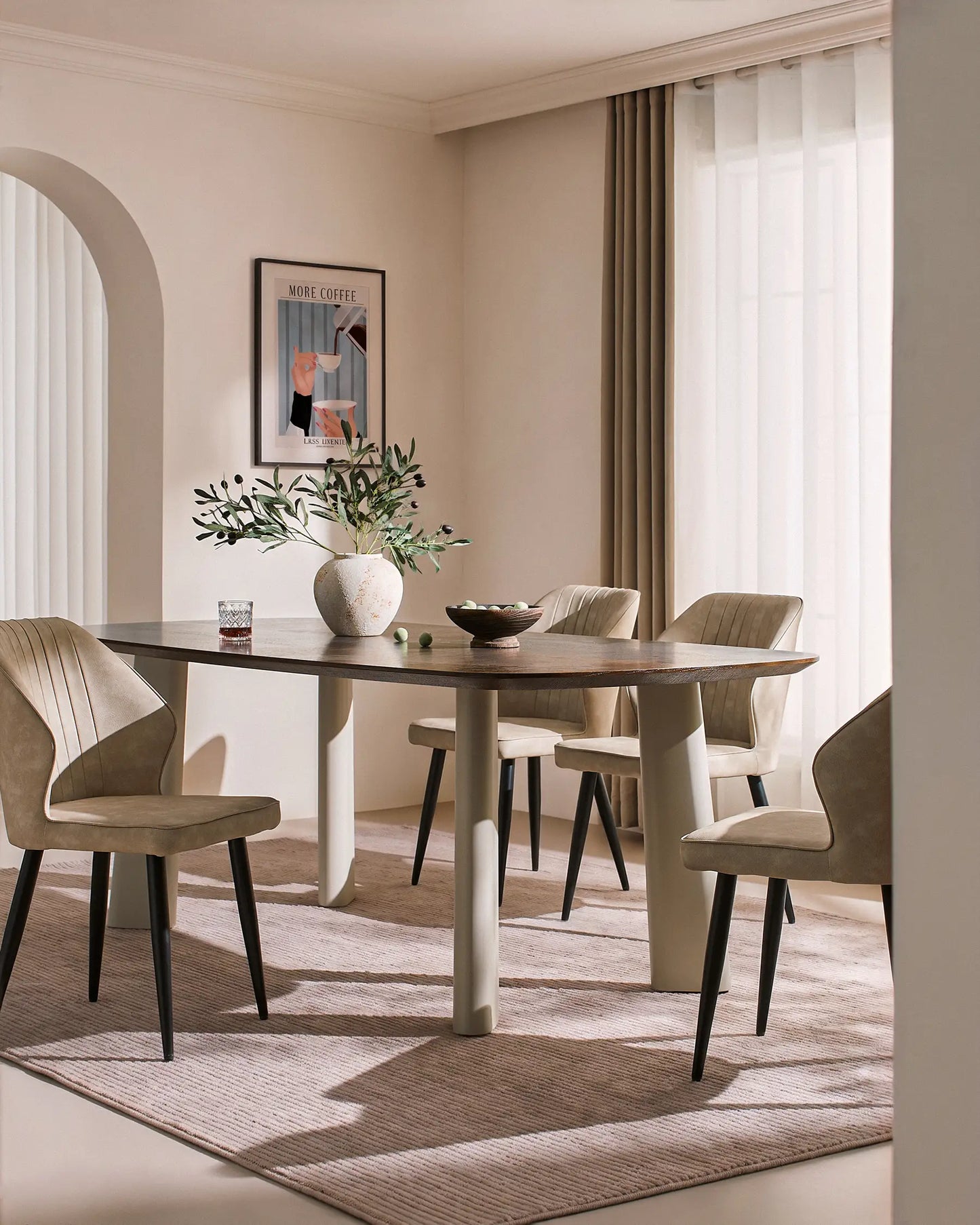 Danforth Faux Leather Dining Chairs [Set of 4]