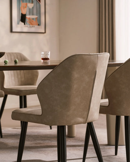 Danforth Faux Leather Dining Chairs [Set of 2]