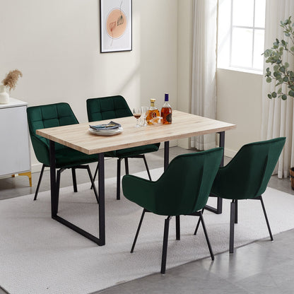 Danyl Velvet Swivel Dining Chair
