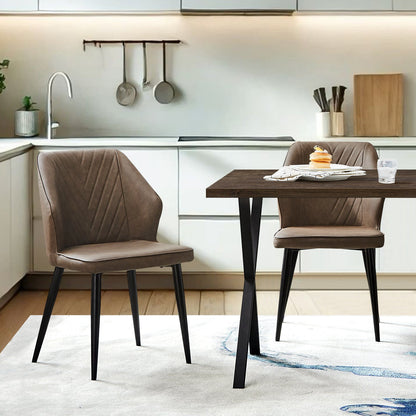 Daviyon Faux Leather Dining Chairs