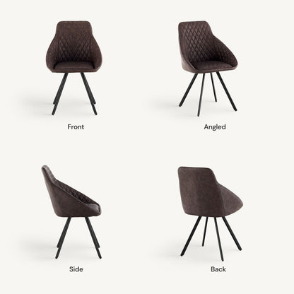 Deluna Faux Leather Dining Chair