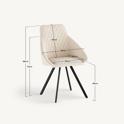 Deluna Velvet Dining Chair