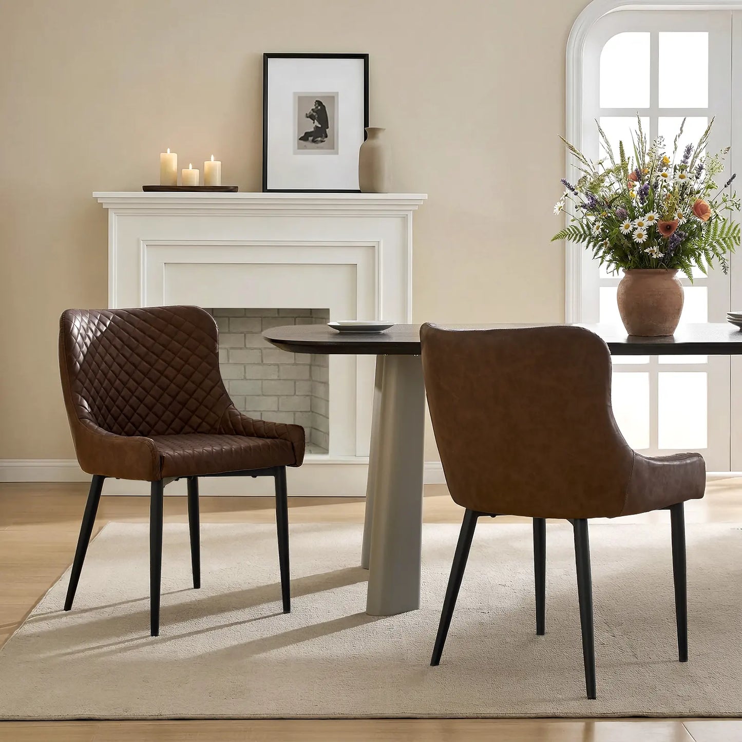 Dundas Faux Leather Dining Chair