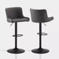 Dundas Faux Leather Bar Stools [Height Adjustable] [Set of 2]