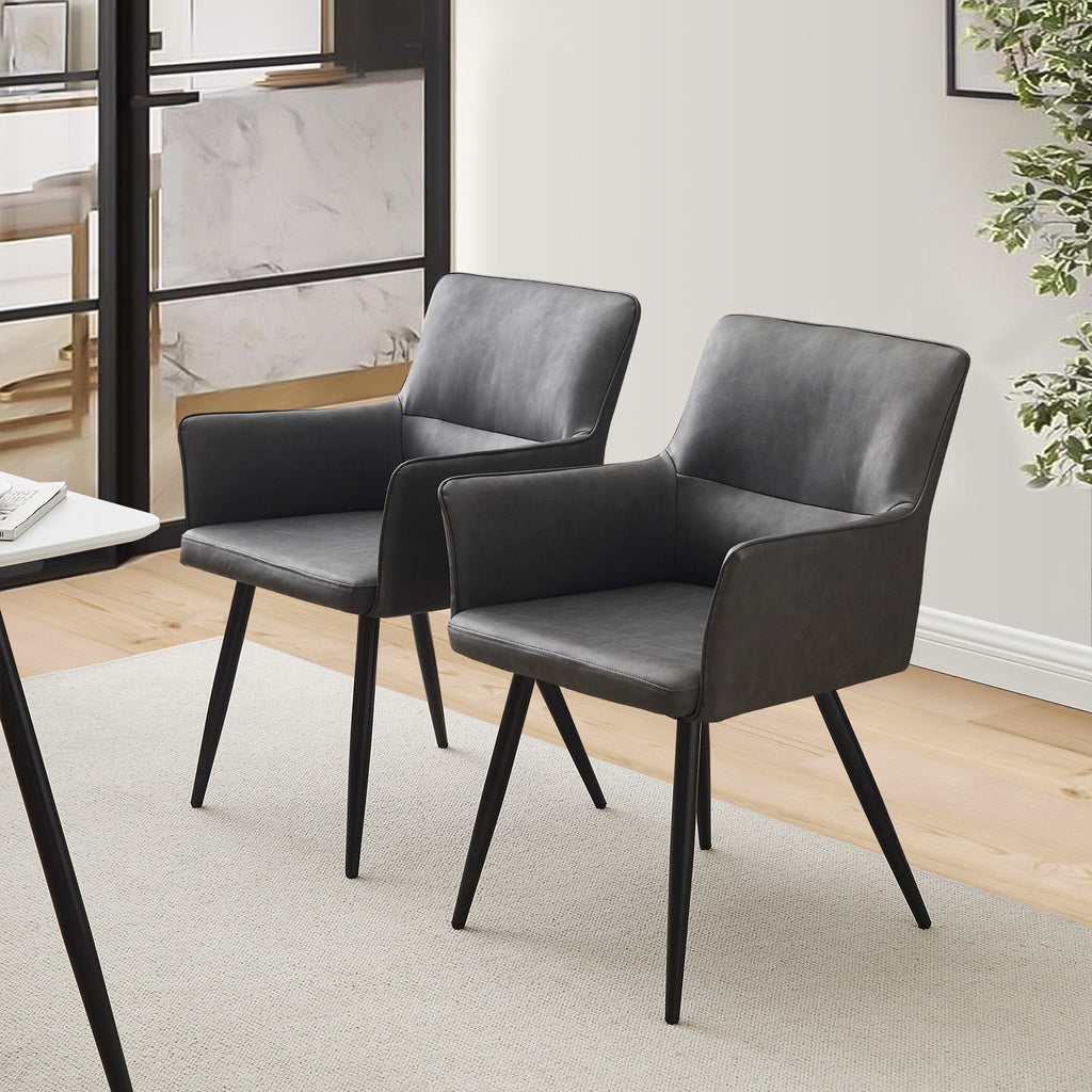 Ebern Dining Chairs [Faux Leather] [Set of 2]