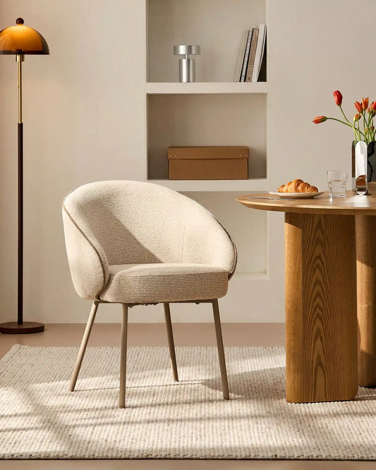 Elowen Cream & Brown Dining Chair [Pre-Order]