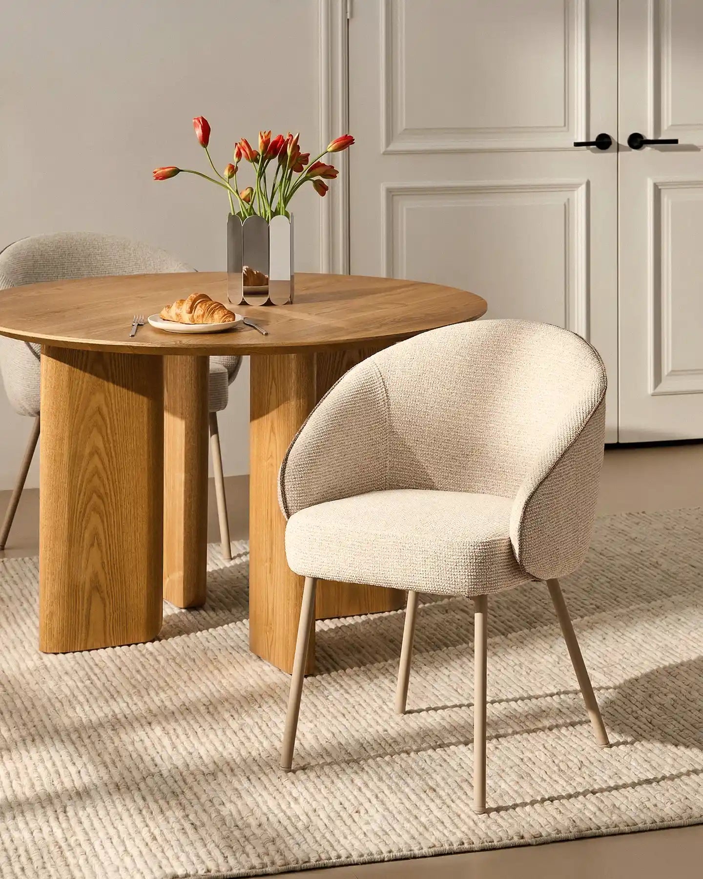 Elowen Cream & Brown Dining Chair [Pre-Order]