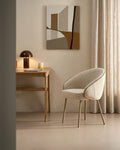 Elowen Cream & Brown Dining Chair [Pre-Order]