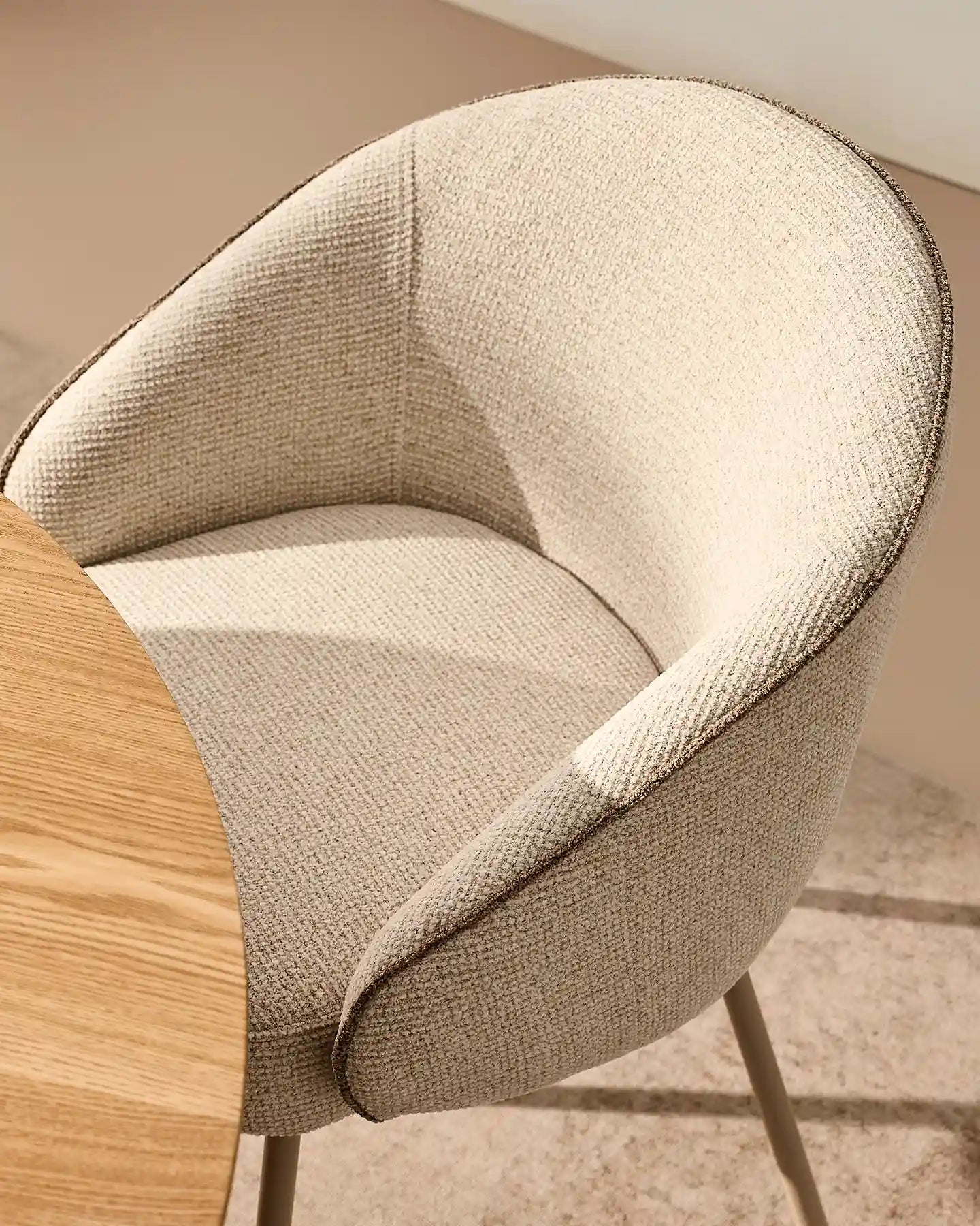 Elowen Cream & Brown Dining Chair [Pre-Order]