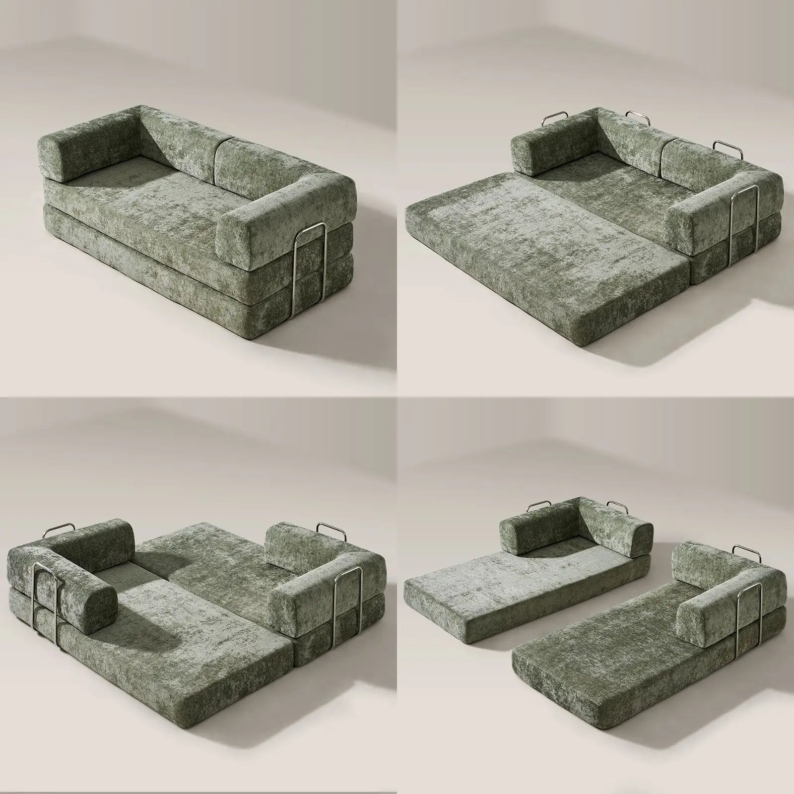Hugo Moss Green Convertible Sofa Bed