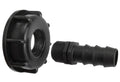 IBC 2 S60X6 Cap with Straight 16mm Barb Hose Connector Set Micro Watering System
