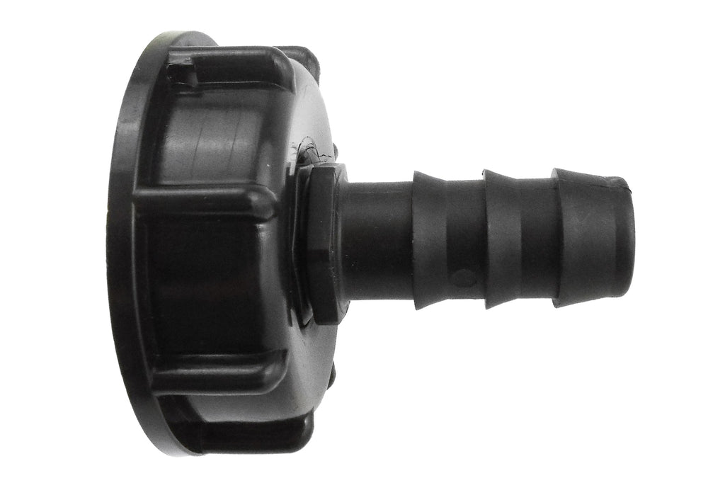 IBC 2 S60X6 Cap with Straight 16mm Barb Hose Connector Set Micro Watering System