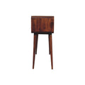 Triple Curved Chestnut Console Table