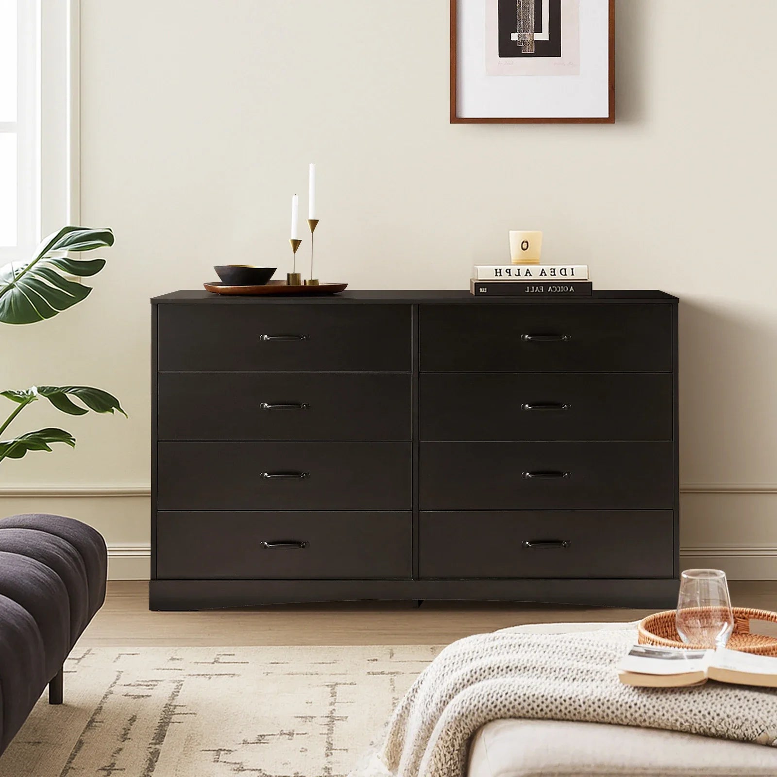 Kamai Black Chest of Drawers