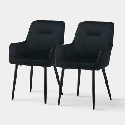 Maxine Velvet Dining Chairs [Set of 2]