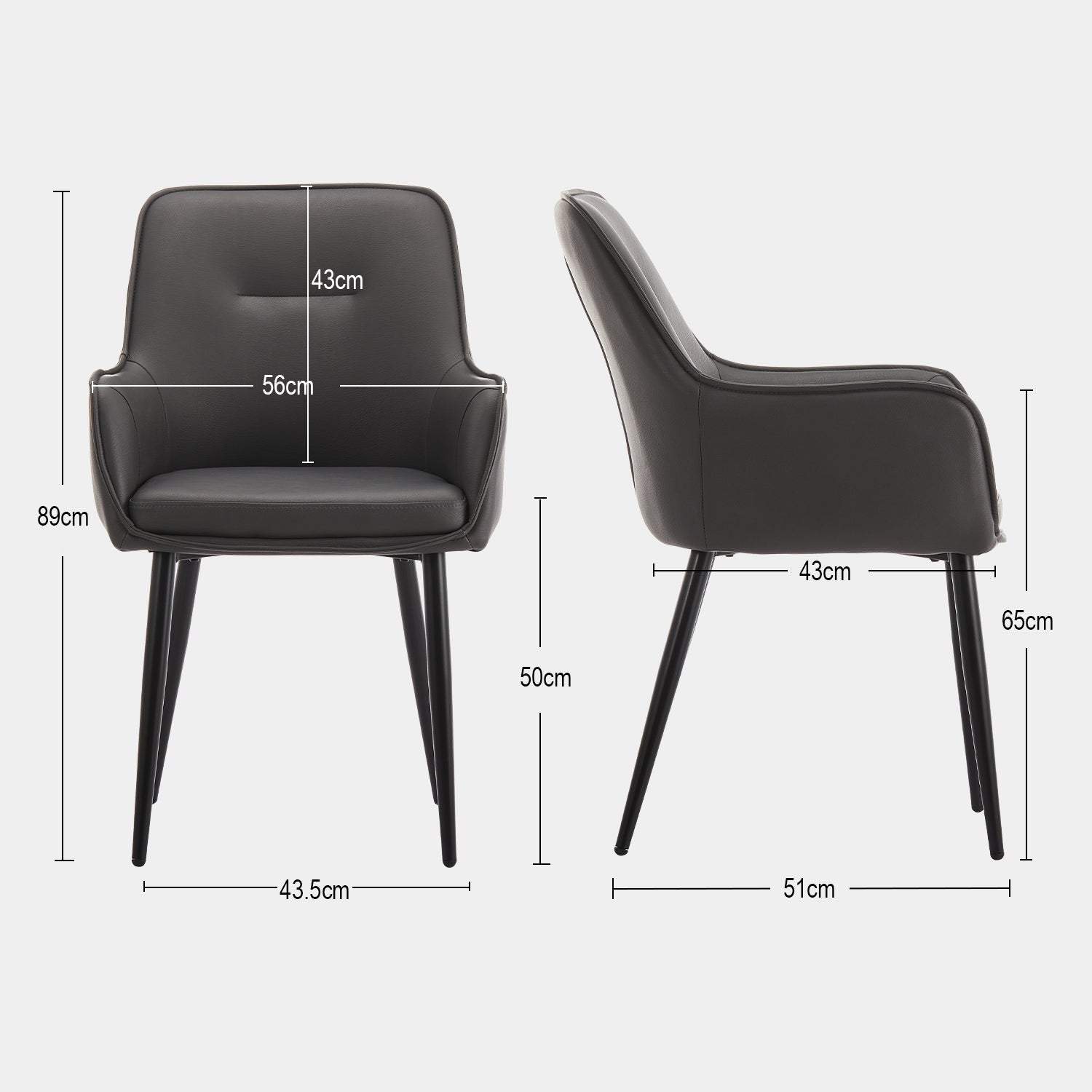 Maxine Faux Leather Dining Chairs [New Colours]