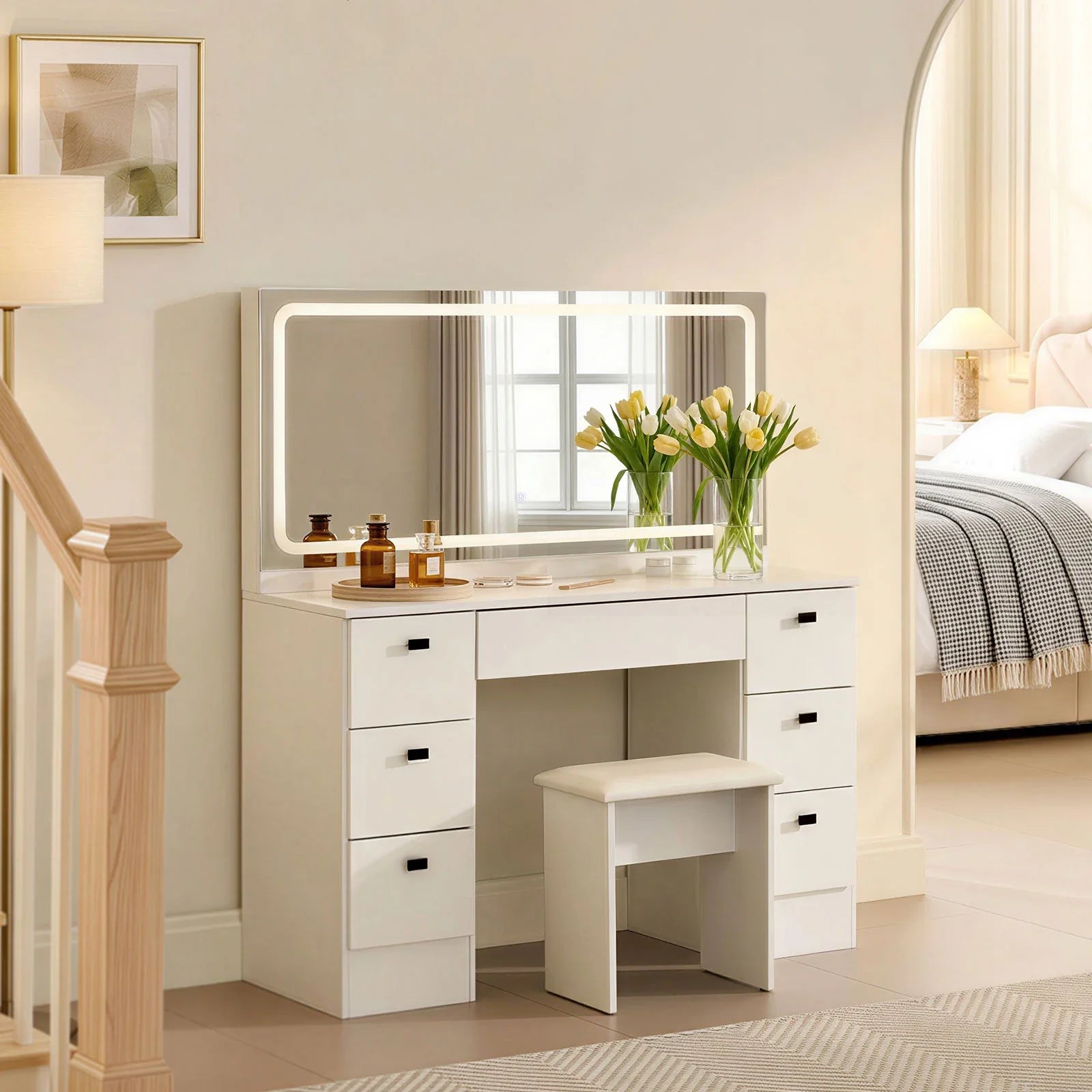 Milianna Hollywood Dressing Table Set