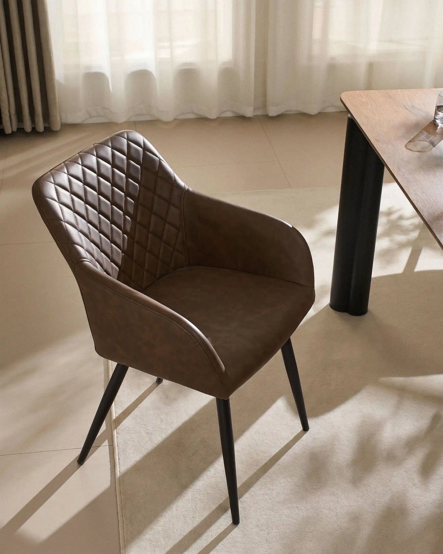 Moree Faux Leather Dining Chairs [Set of 4]