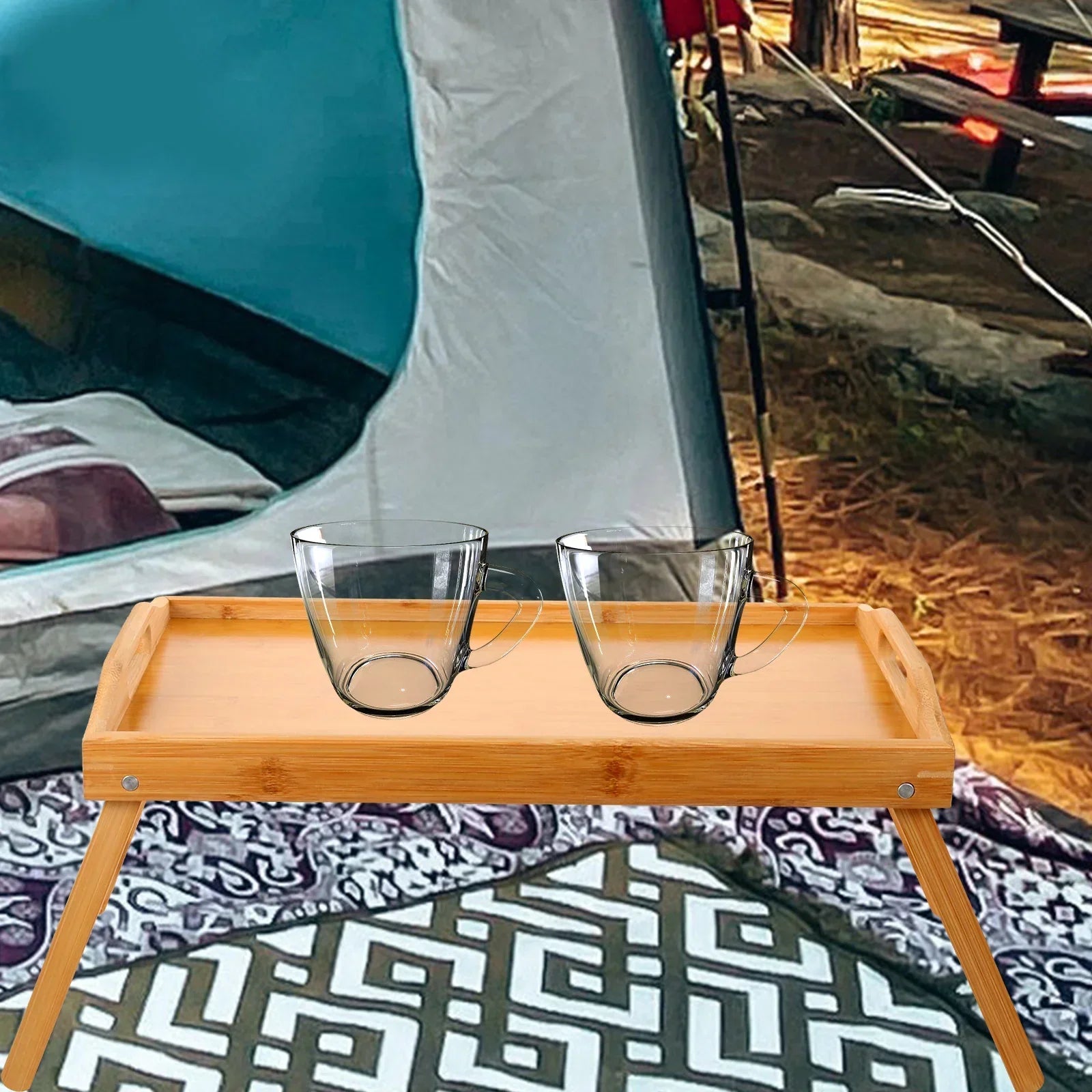 NNEOBA Mini Wooden Table Rectangular