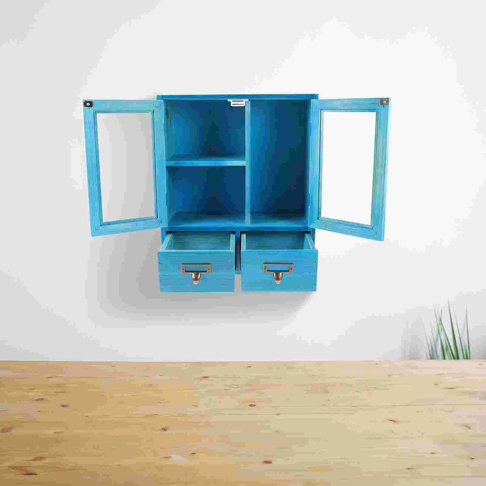 NNEOBA Vintage Wooden Decorative Wall Cabinet