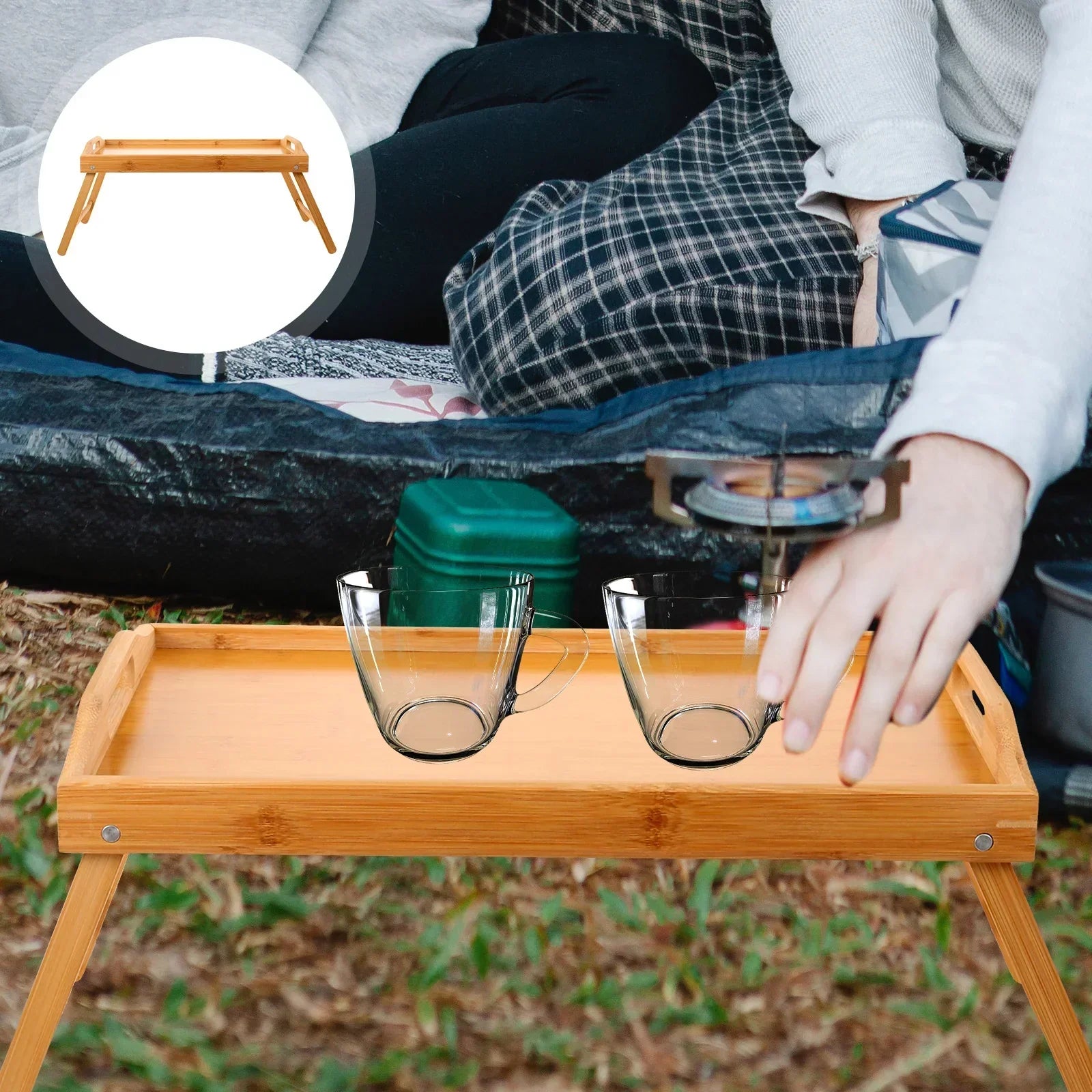 NNEOBA Mini Wooden Table Rectangular