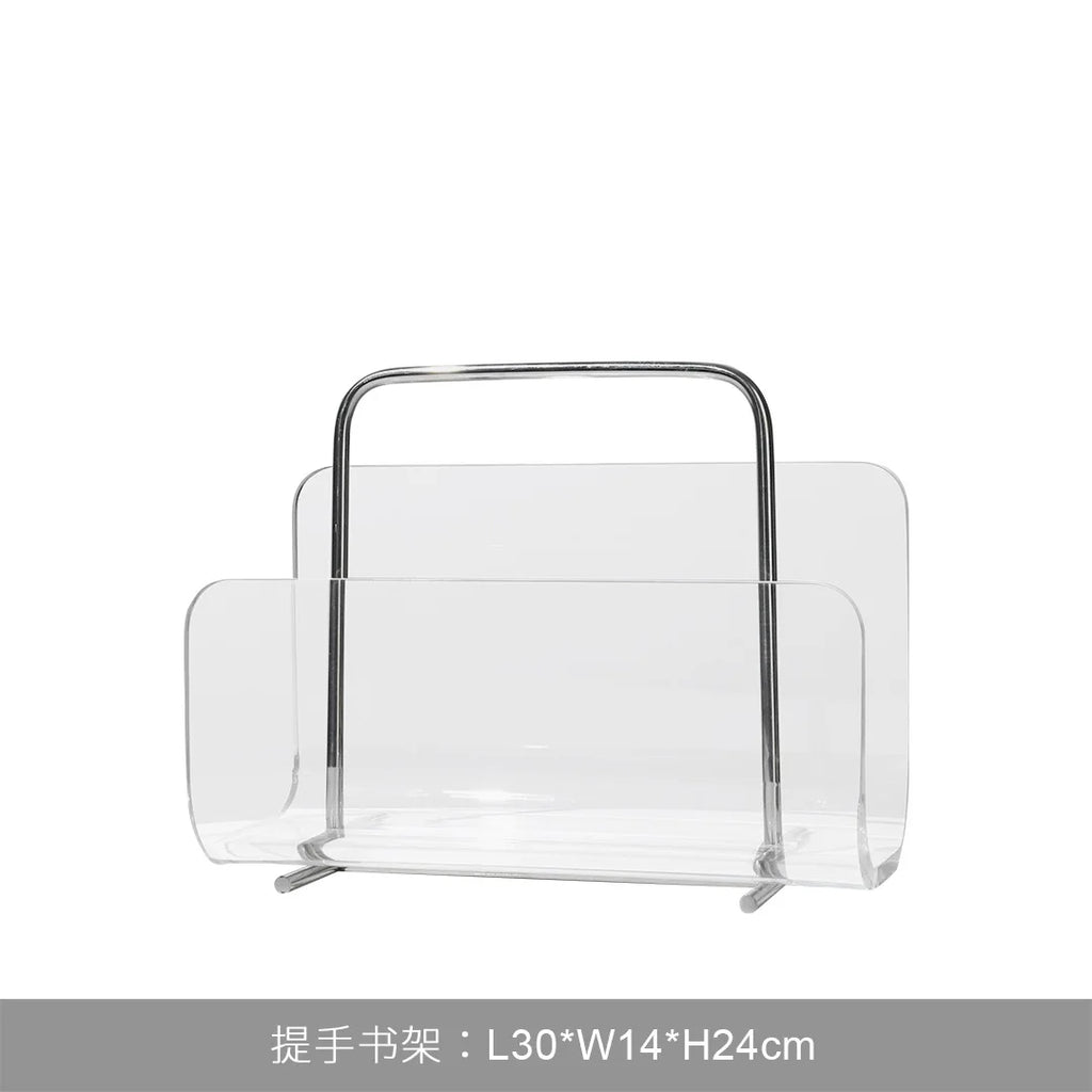 Joylove Modern Metal Acrylic Bookshelf