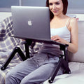 Adjustable Vented Laptop Stand - Foldable Desk for Office