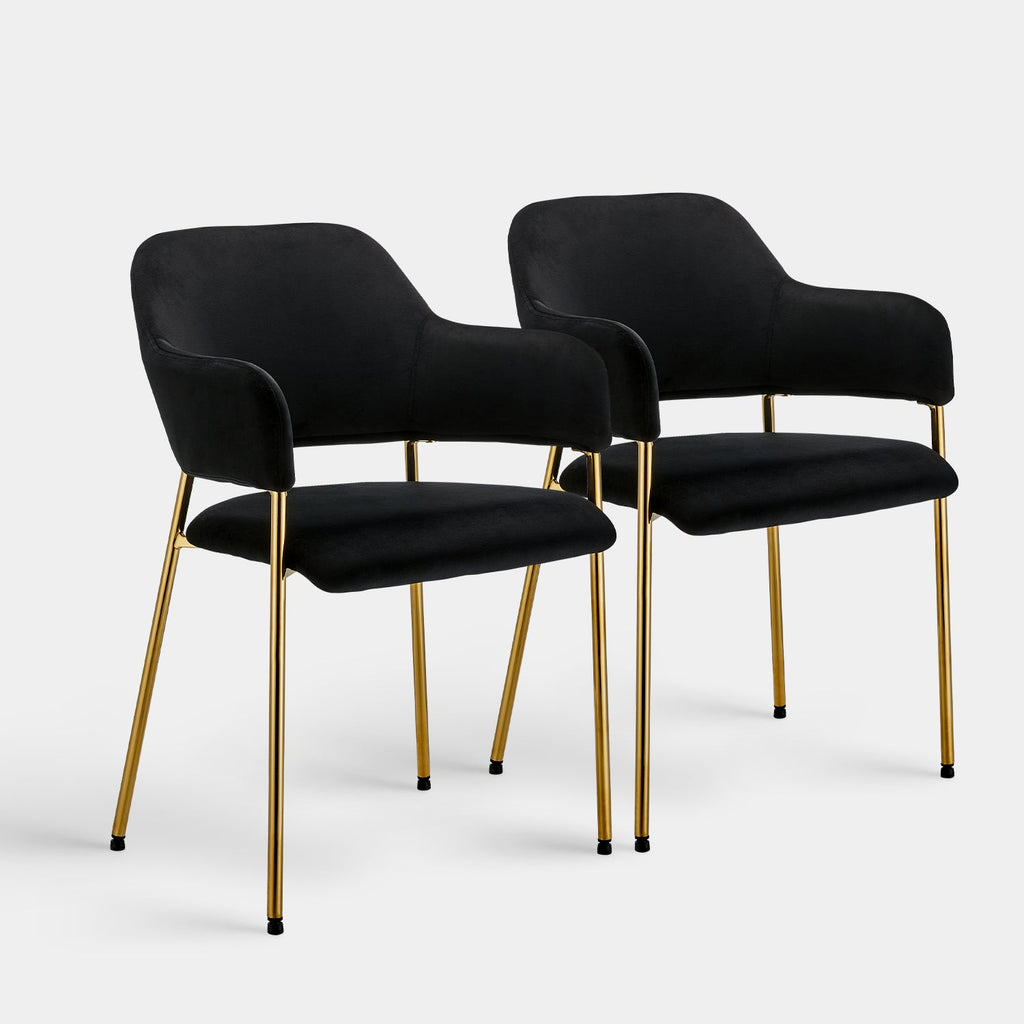 Lukka Velvet Dining Chairs [Set of 2]