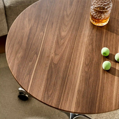 Vesna Round Side Table on Castors
