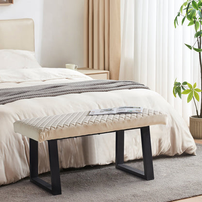 Wren Velvet Dining Bench End-of-Bed Bench