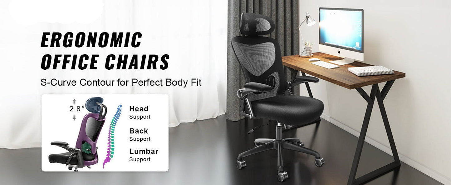 NNEOBA Ergonomic Office Chair – Adjustable Lumbar Support & Height