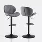 Caryol Velvet Bar Stool [Height Adjustable][Set of 2]